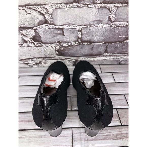 Taryn Rose Black Textile Leather Trim Closed High Heels Women’s Sz 39EU/8.5M US - Picture 10 of 16